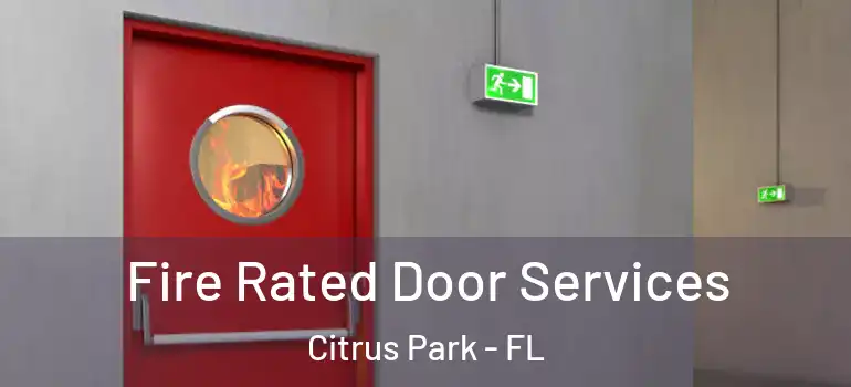  Fire Rated Door Services Citrus Park - FL