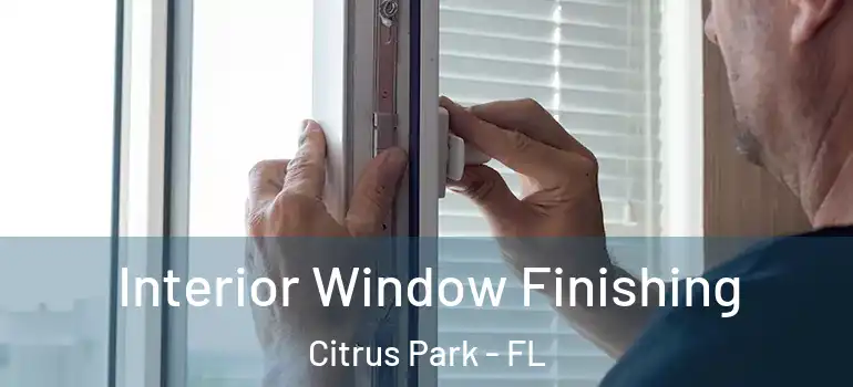  Interior Window Finishing Citrus Park - FL