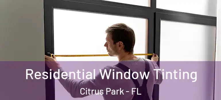  Residential Window Tinting Citrus Park - FL