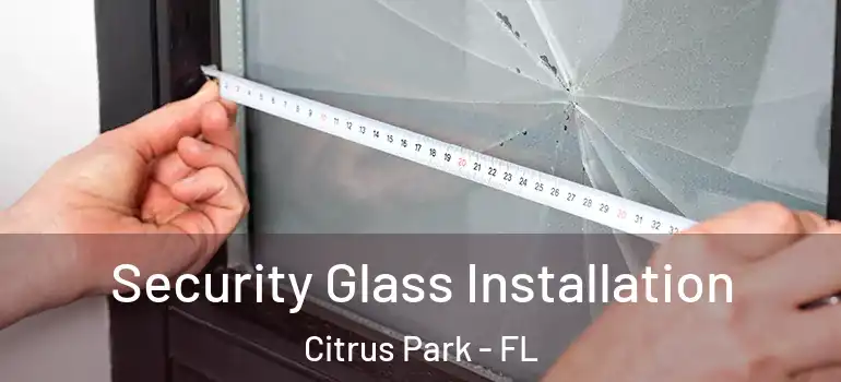  Security Glass Installation Citrus Park - FL