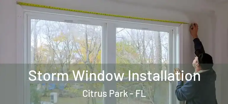  Storm Window Installation Citrus Park - FL