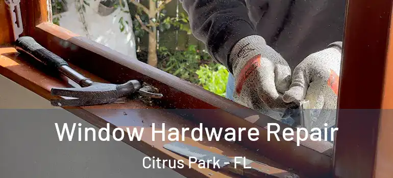  Window Hardware Repair Citrus Park - FL